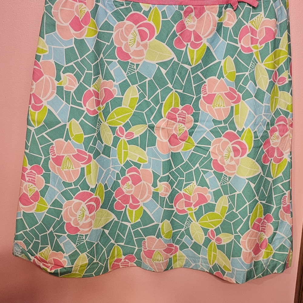 Lilly Pulitzer Floral Mini Skirt - Pink and Green